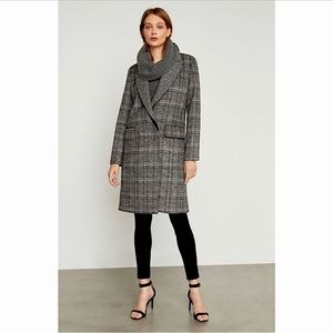 BCBG MAX AXAZRIA Valentina Glen Plaid Coat Size XS